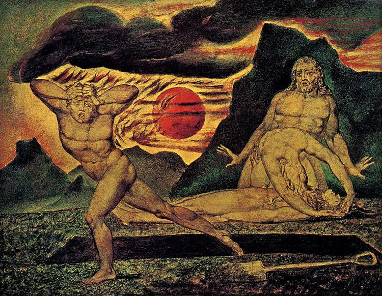 The murder of Abel, William Blake